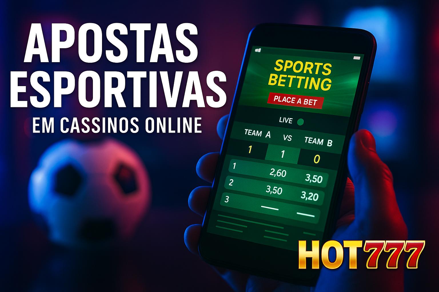 Aposte em apostas esportivas no cassino online HOT777