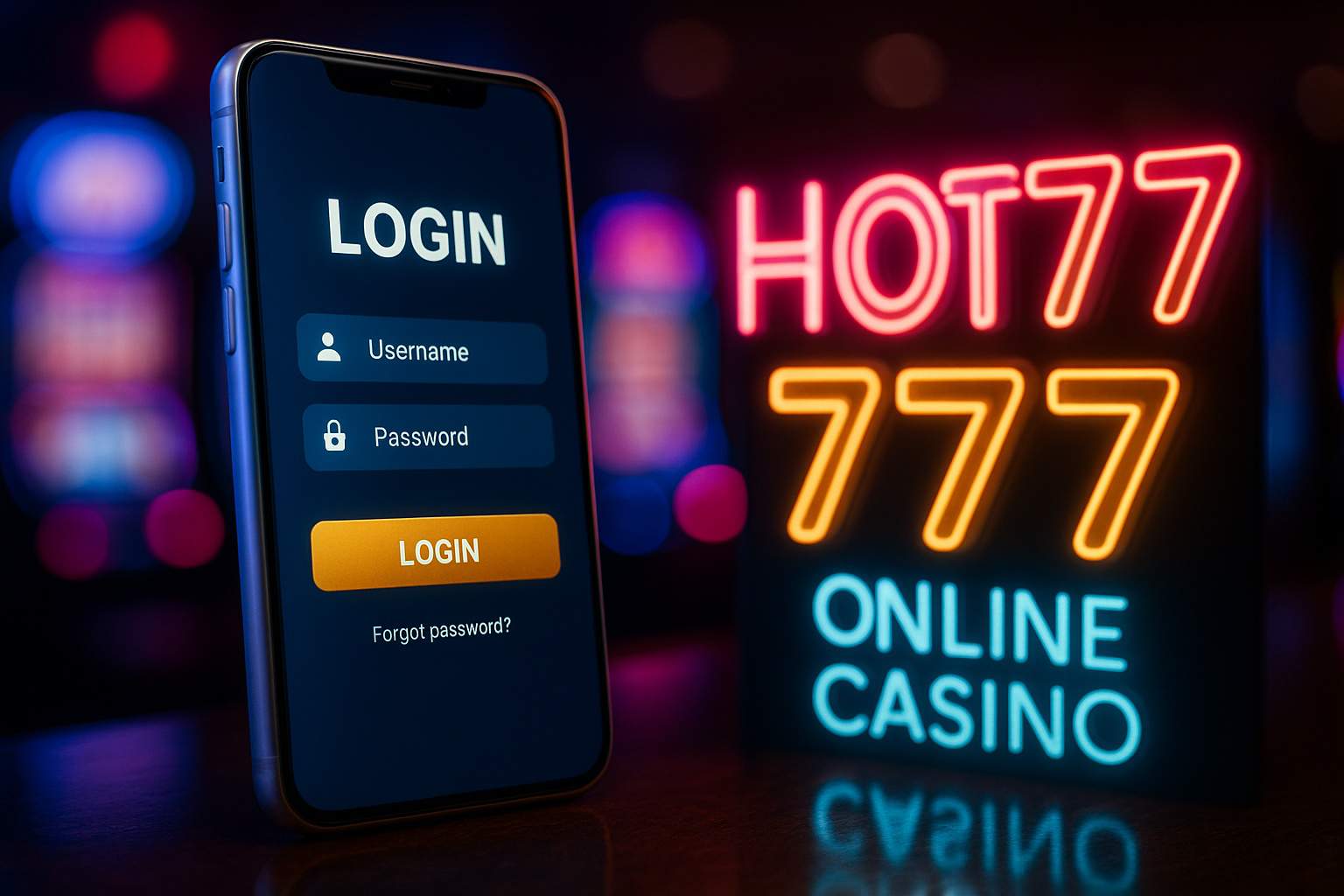 Login no Cassino HOT777